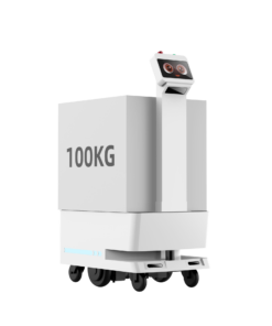 Alternative view of Factory delivery robot 100kg payload  capacity robotic transport system Intelligent navigation  upgrade Industrial  Logistics automation