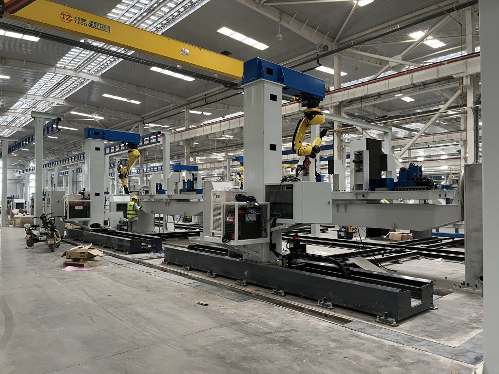 Robot welding positioner