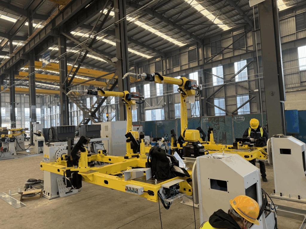 Automated welding robotics cell