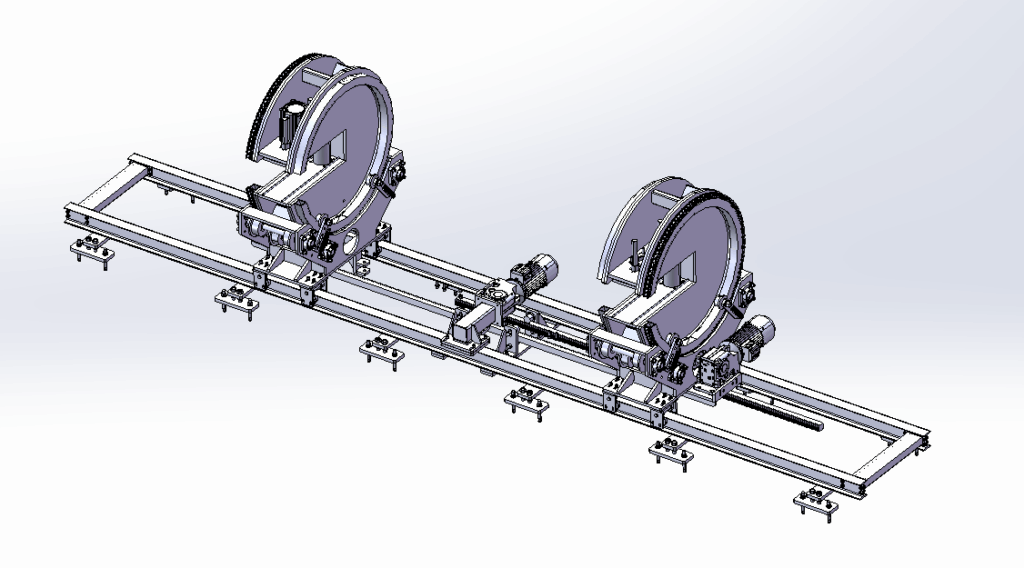 Steel Structure Drum Positioner