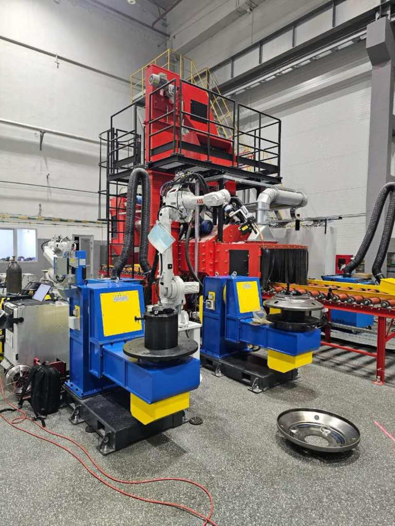 Robotic welding positioner integrated with ABB robot
