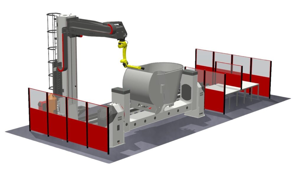 welding robot linear track
