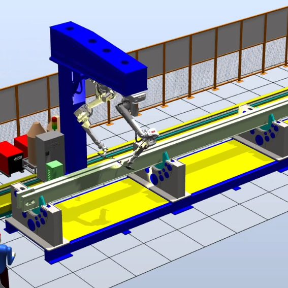 ABB welding robot linear track